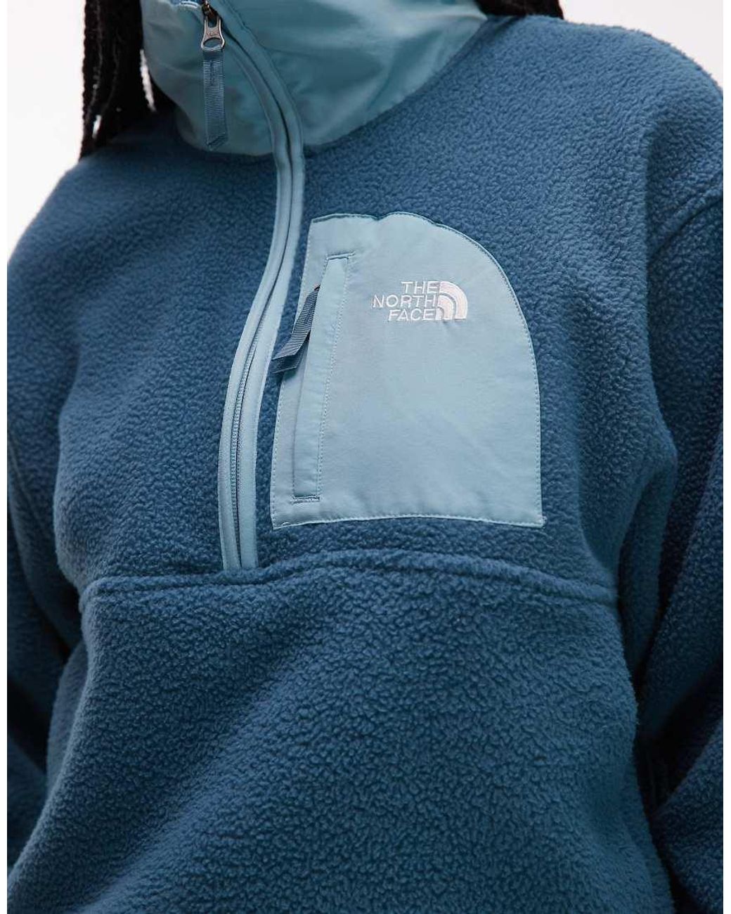 The North Face Blue Yumiori Off Peak 1/2 Zip Fleece Jacket
