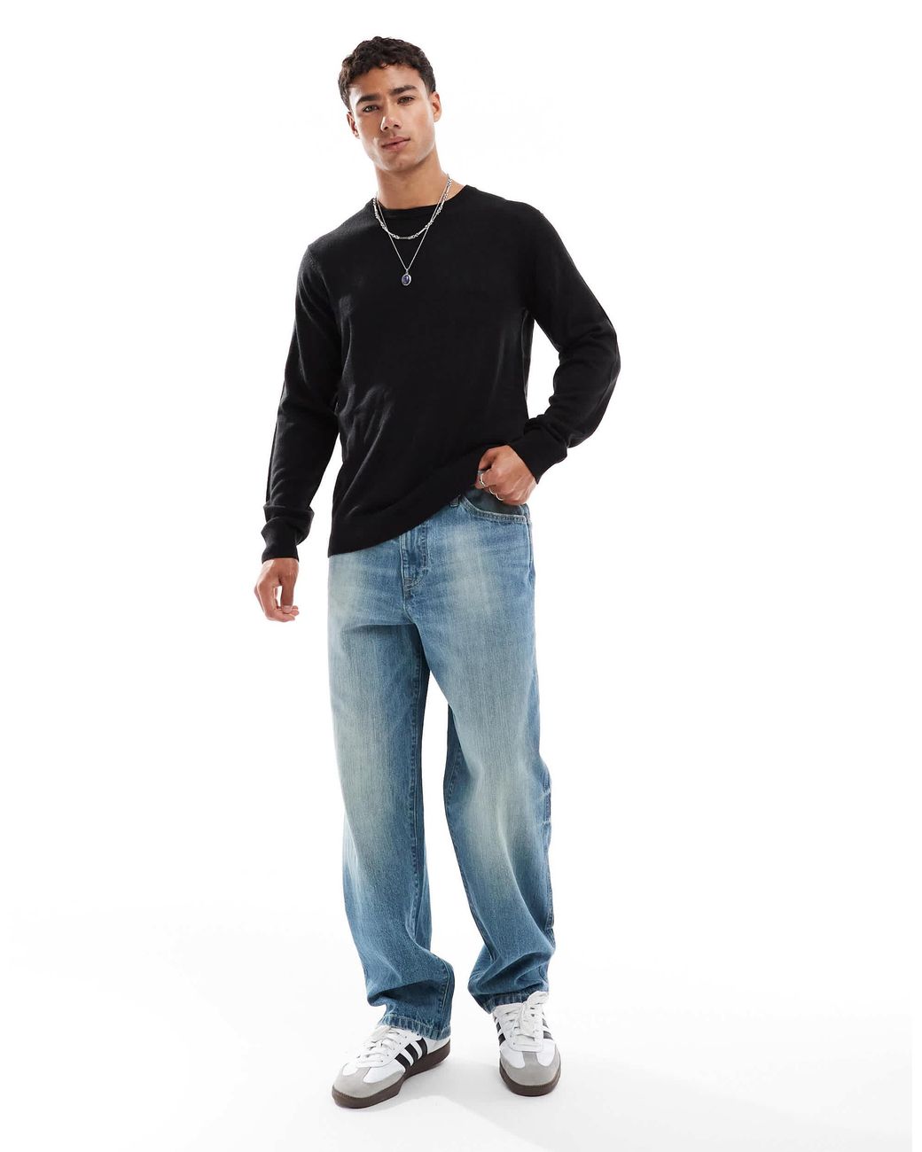 Threadbare – pullover in Black für Herren