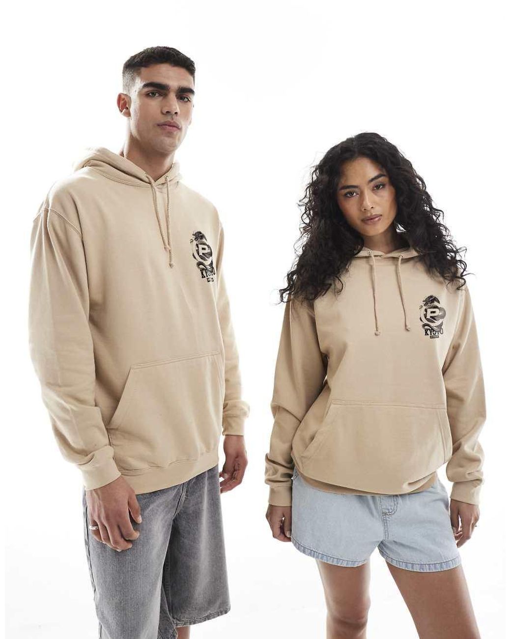 PRNT Natural Kyoto Dragon Relaxed Hoody