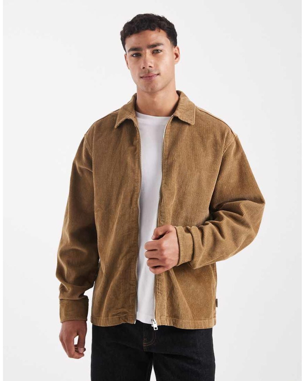 JJ Rebel Brown Cord Overshirt for men