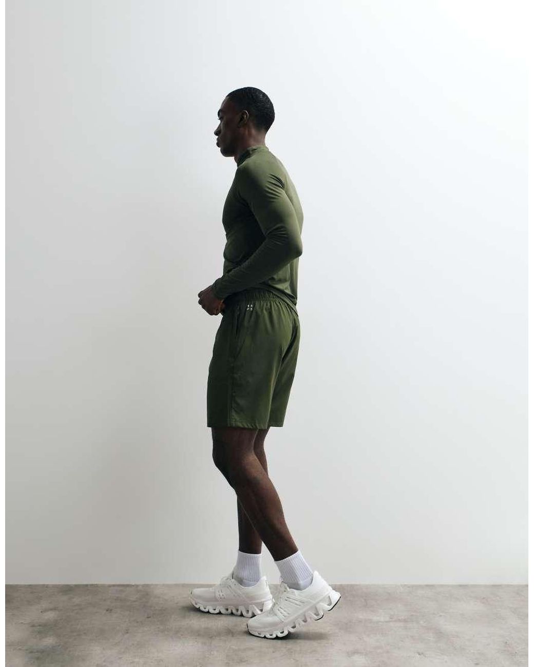 4505 Green Icon 7 Inch Quick Dry Training Shorts With Zip Pockets for men