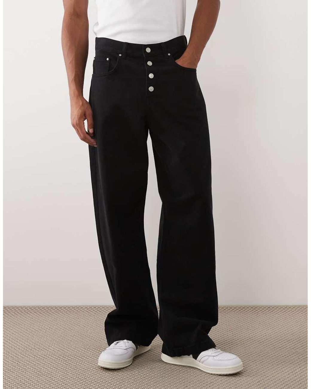 ASOS White baggy Trouser for men