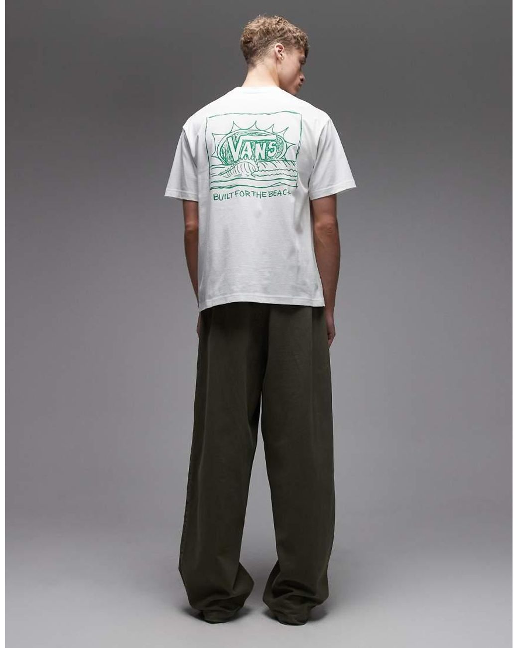 Vans Gray Bright Day Backprint T-shirt for men