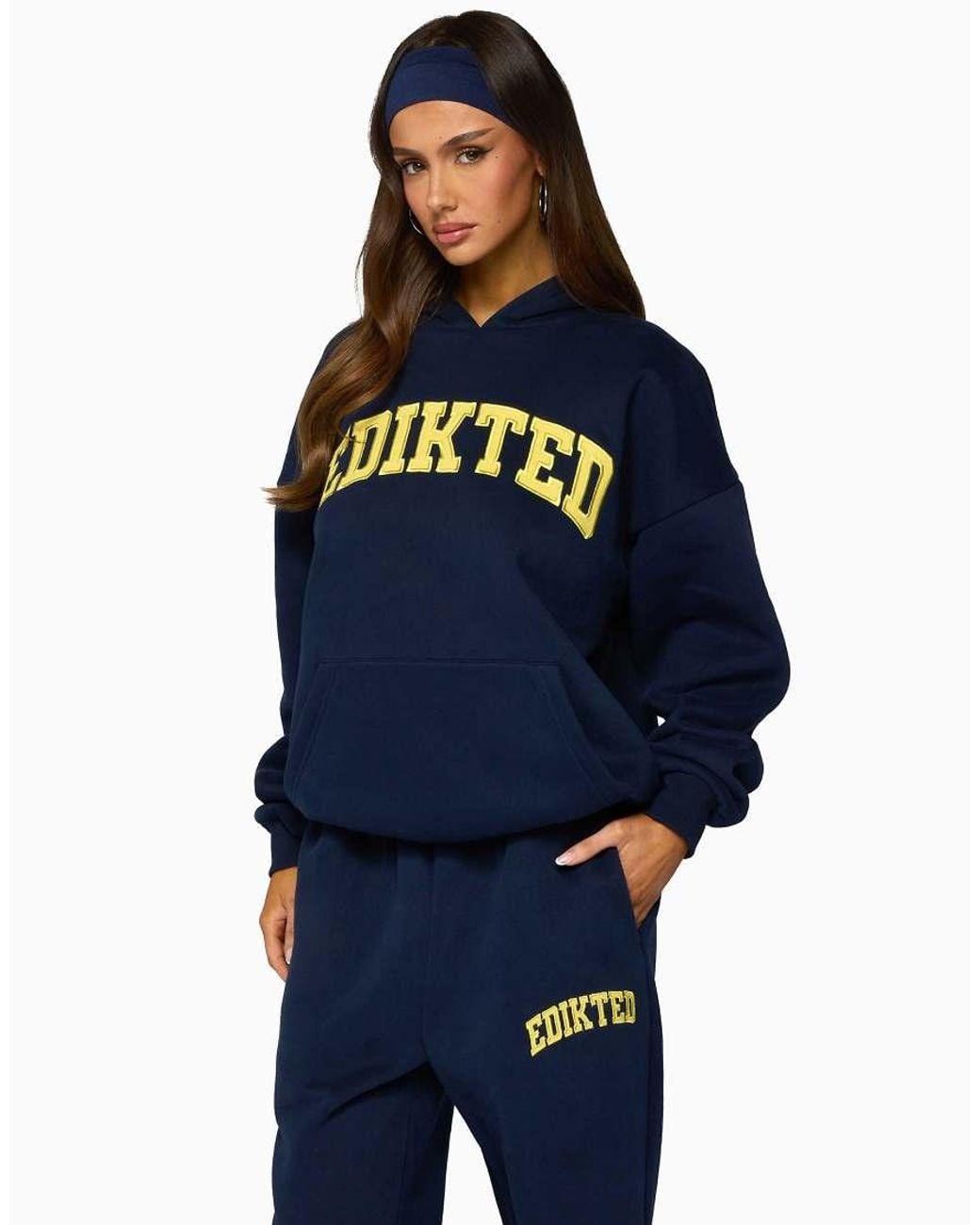 Edikted Blue Crush Oversized Hoodie