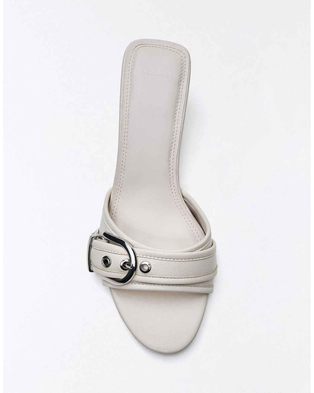 Bershka White – mules