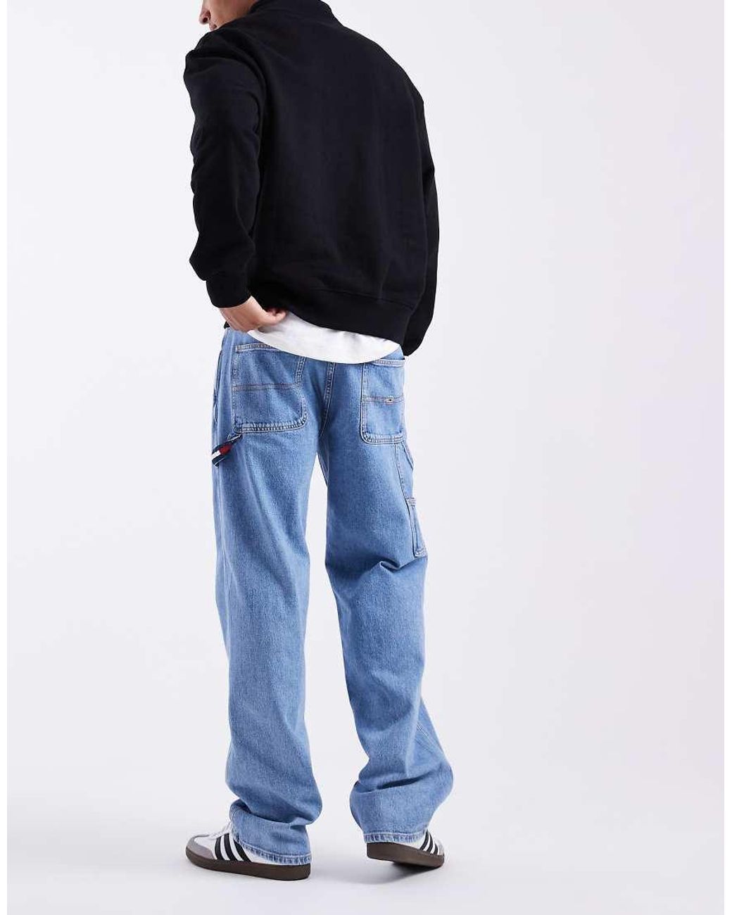 Tommy Hilfiger Blue Jamie Loose Straight Carpenter Jeans for men