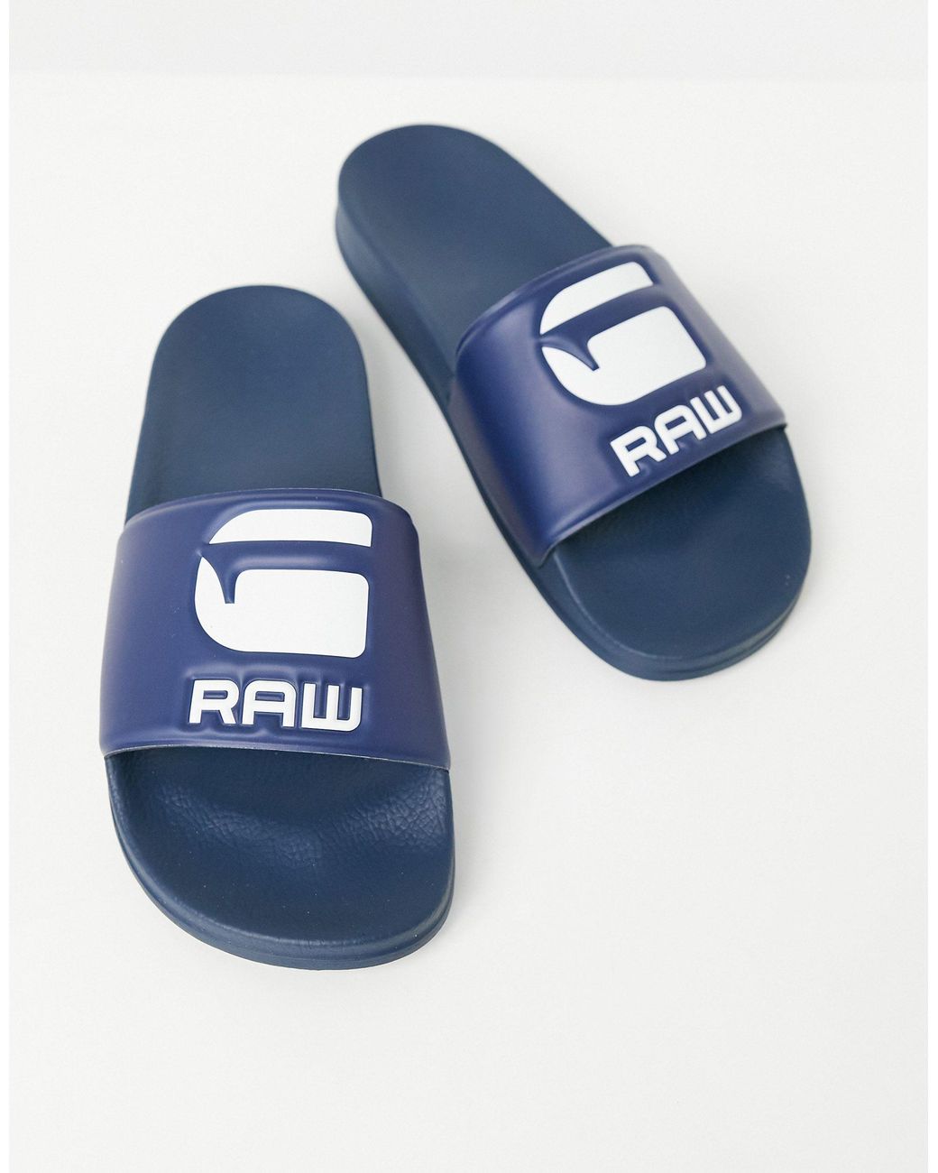 G-Star RAW Cart Slides in Blue for Men | Lyst