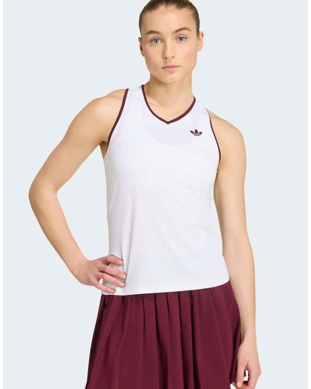 Adidas Originals Red Tennis Classics Tank Top