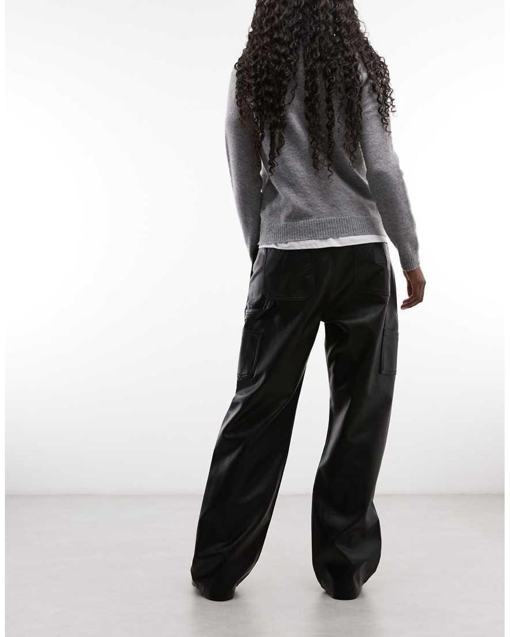 Carhartt Gray Arizona Pu Leather Pants