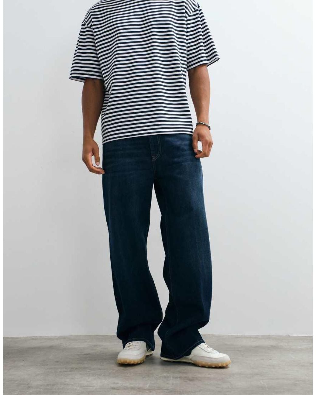Calvin Klein Blue Relaxed baggy Jeans for men