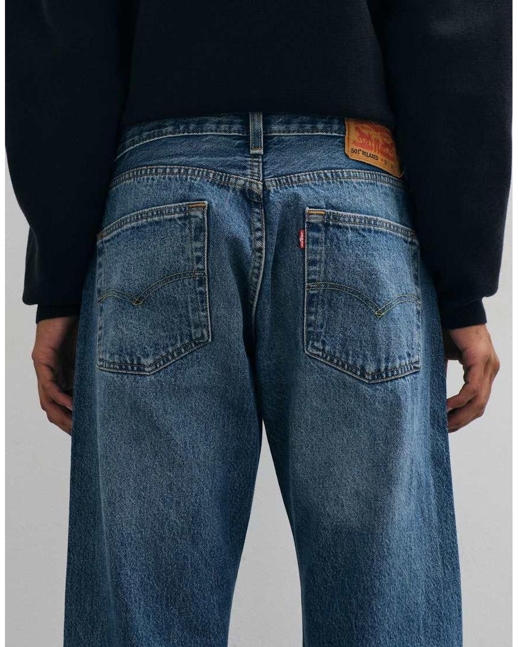 Levi's Blue 501 Relaxed Jeans for men