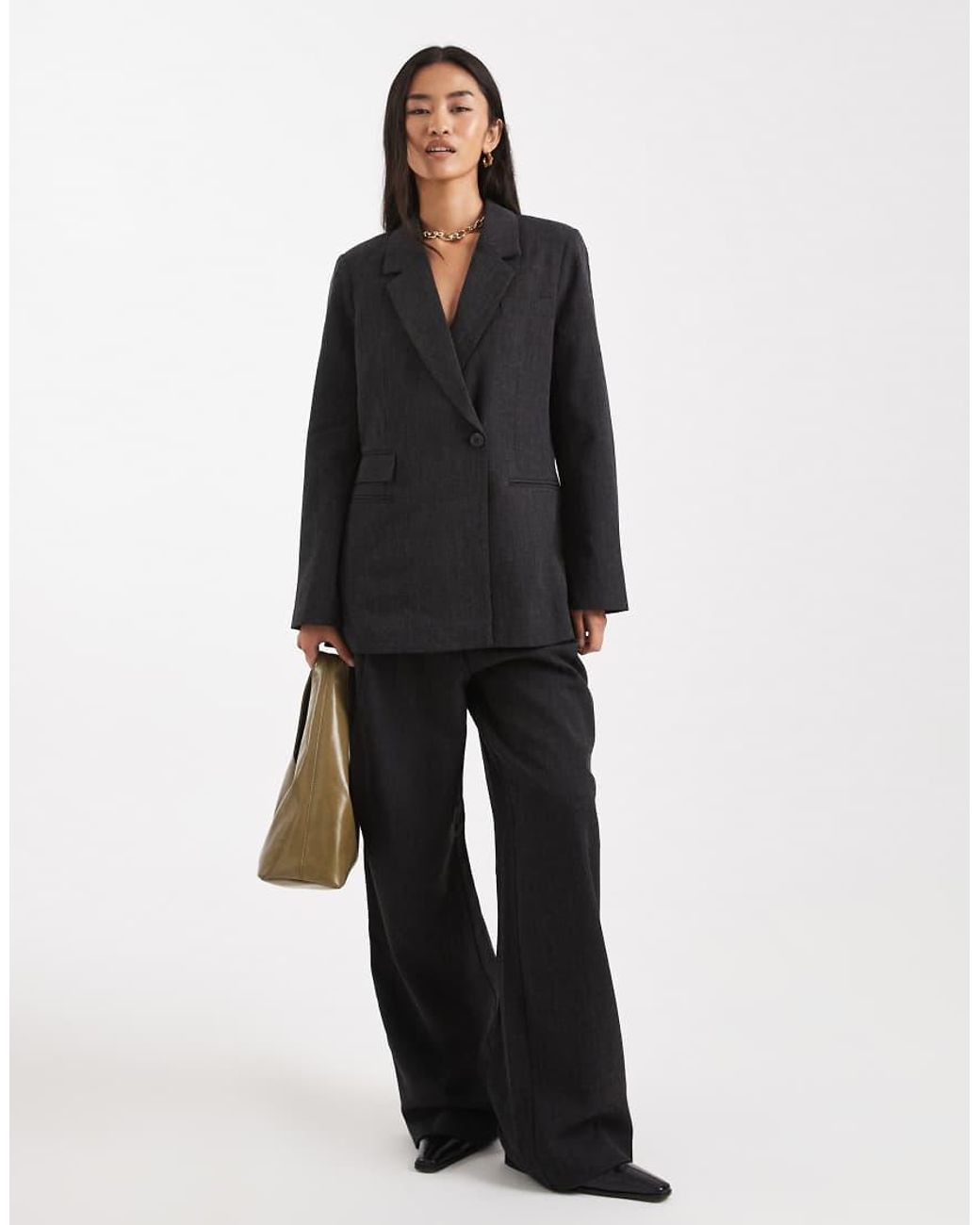 Vero Moda Black Oversized Fit Blazer Co-ord