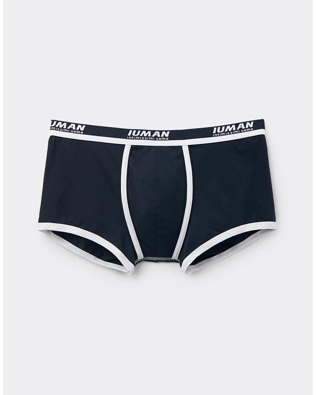 Intimissimi Blue Superior Cotton Boxers With Logo for men