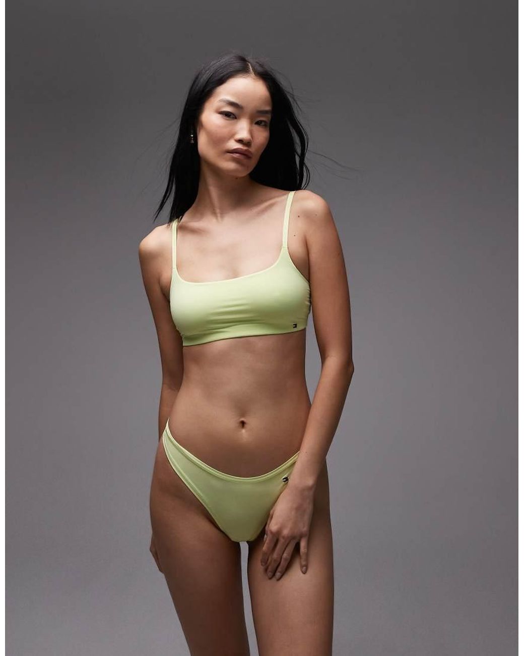 Tommy Hilfiger Green Microfibre Essentials Bralette