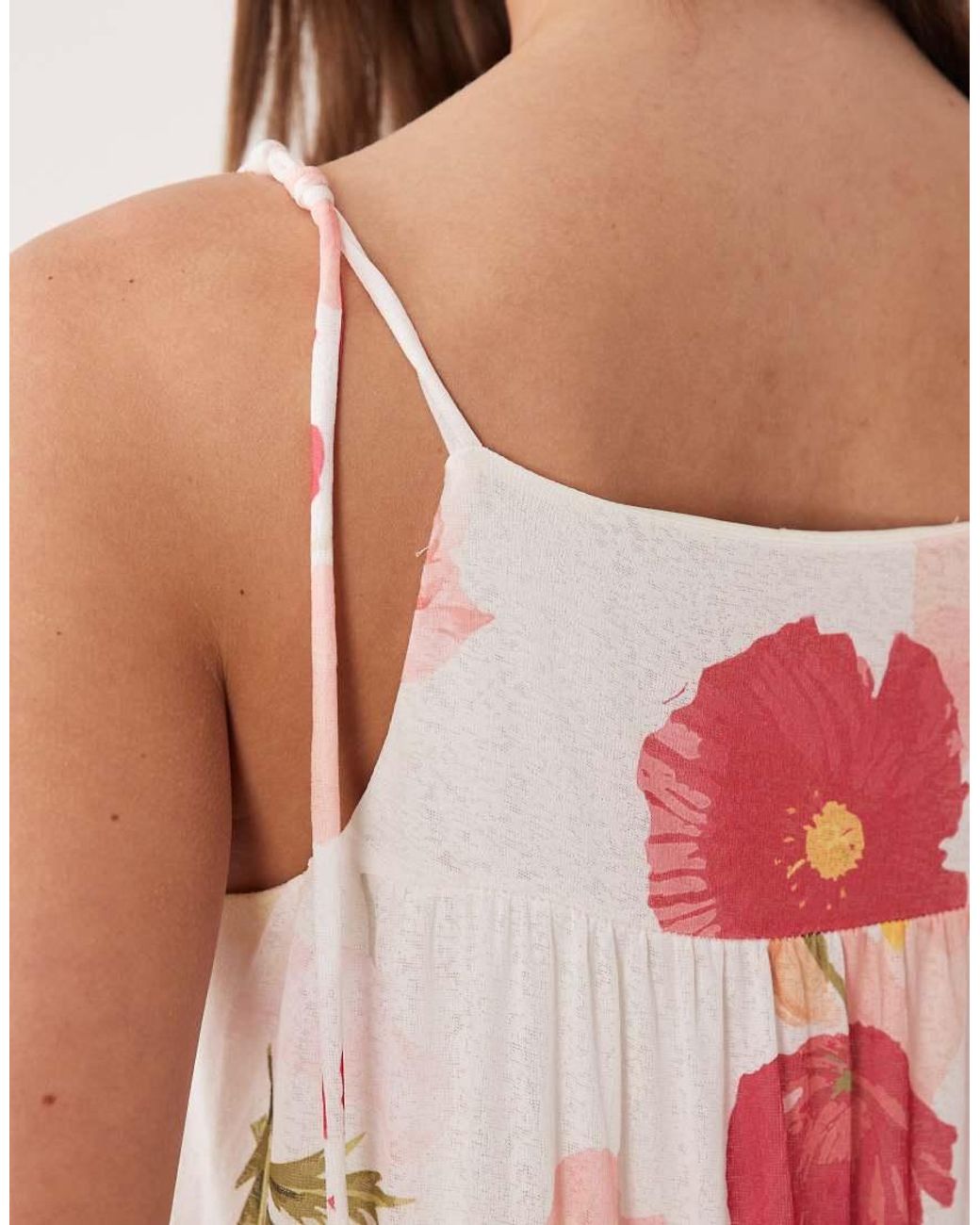 Gina Tricot Pink Flowy Strap Detail Mini Dress