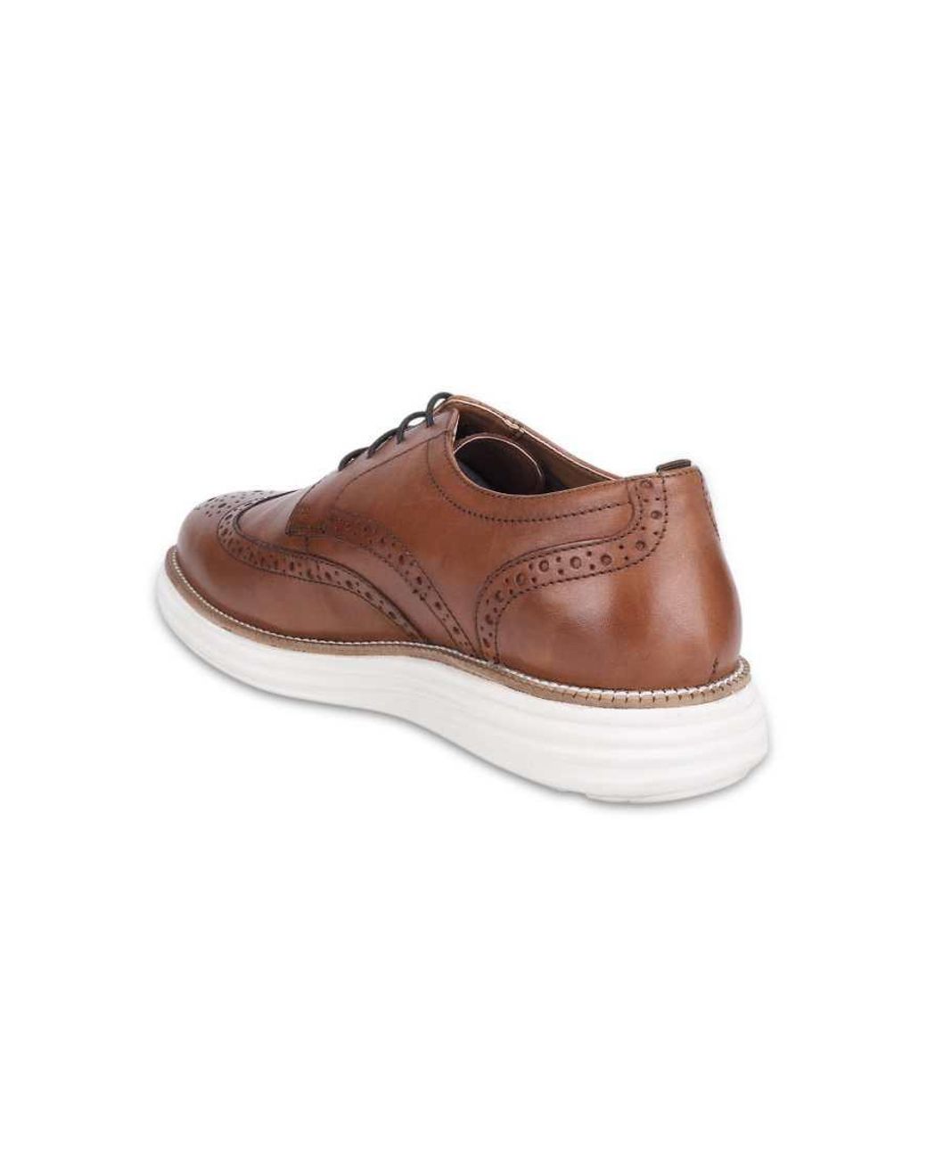 Thomas Crick Brown 'Harrington' Derby Brogue Casual Leather Lace Up Shoe for men