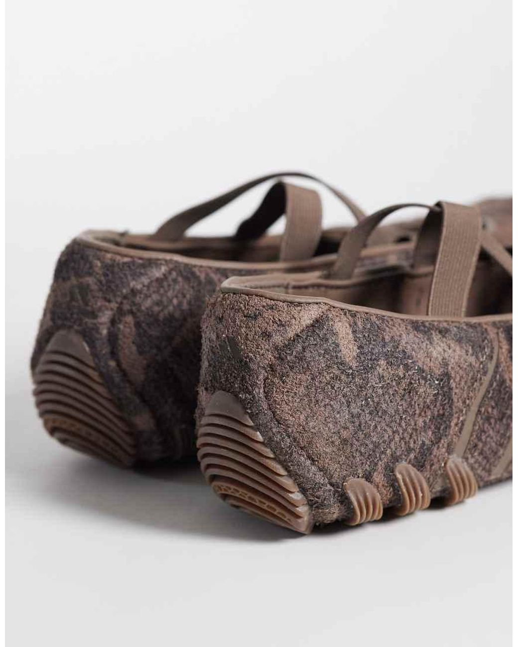 Adidas Originals Brown Ghostsprint Ballet Flat