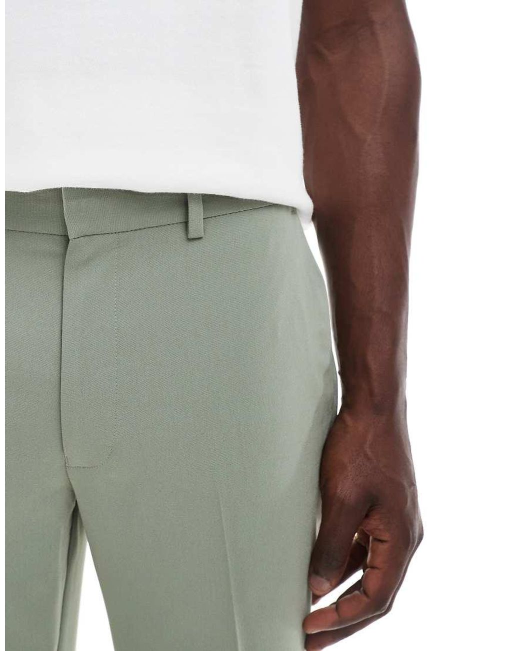 ASOS Green Slim Suit Trousers for men
