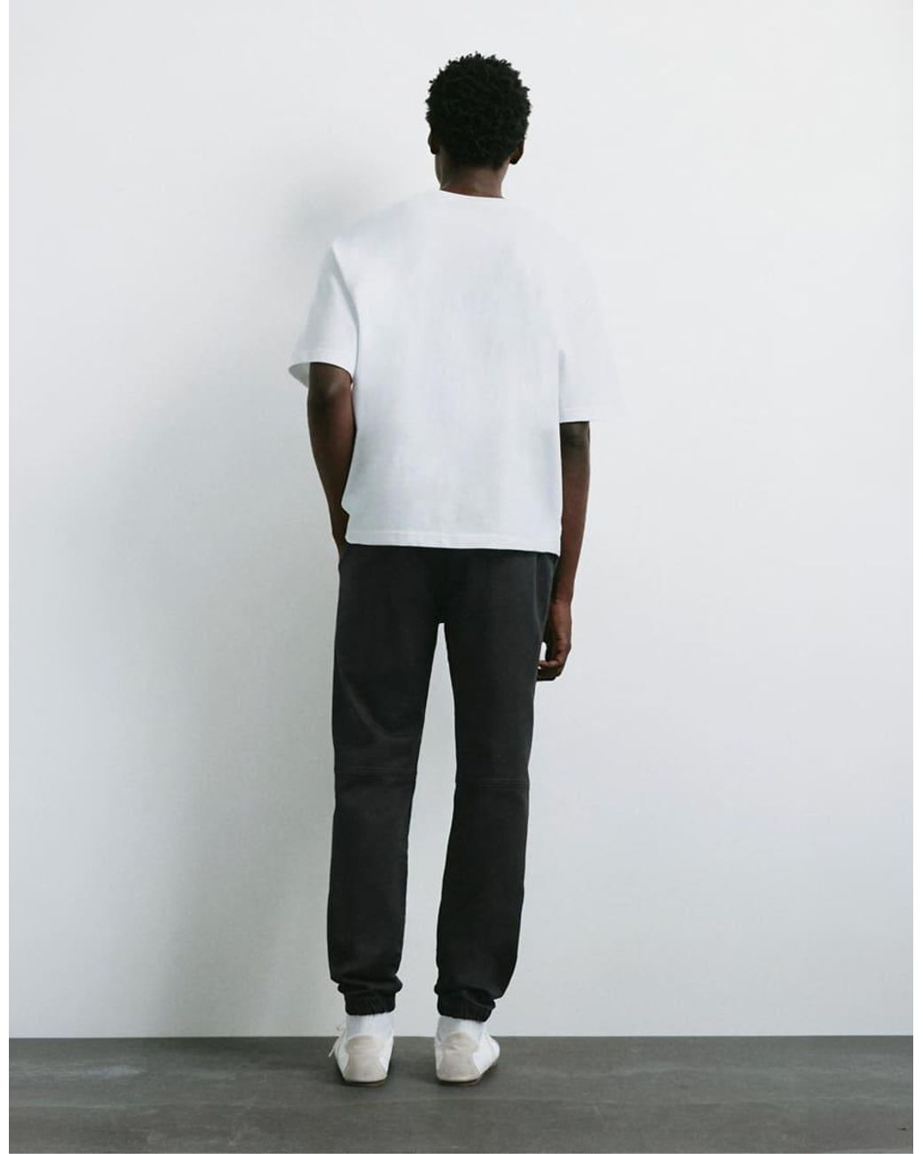 Pull&Bear Regular-Fit Joggingbroek in het White voor heren