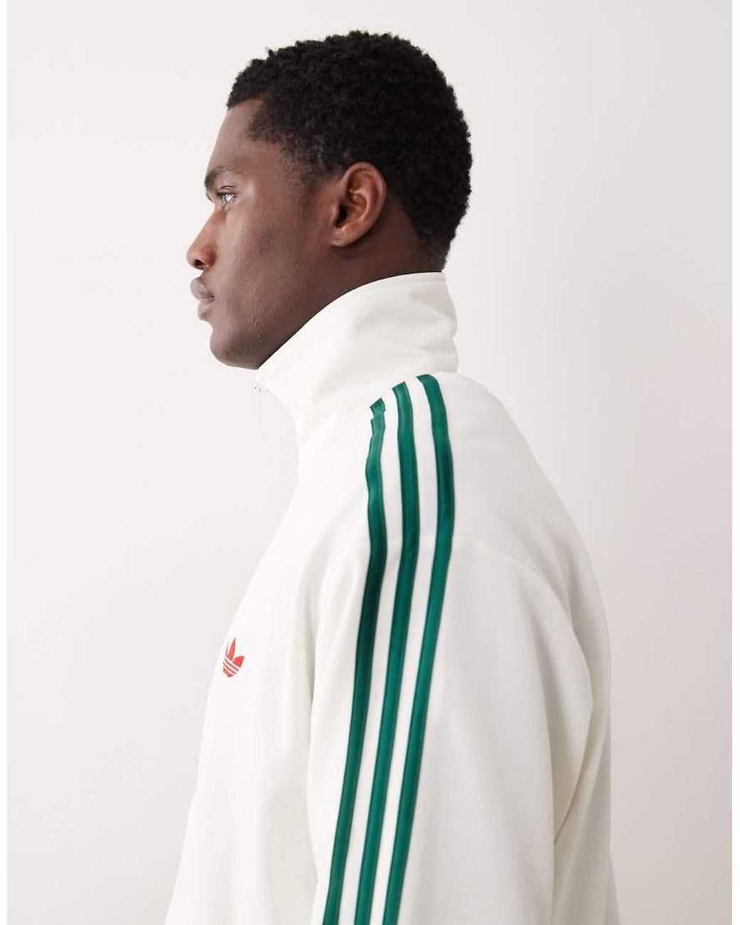 adidas Originals Track Top in Natural for Men | Lyst UK