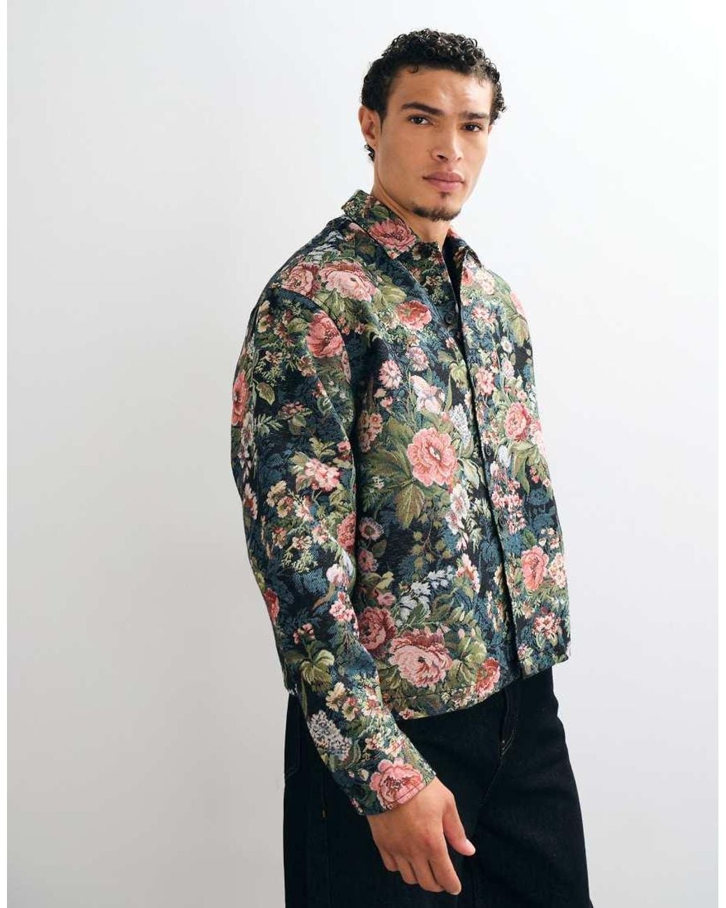 SELECTED Green Co-Ord Slim Fit Jersey Blazer for men