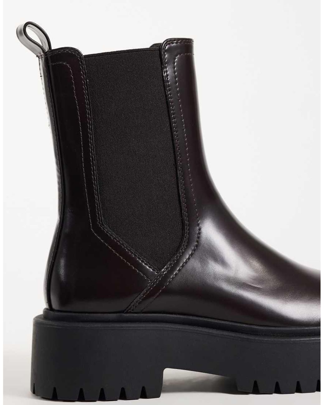 ASOS Black Ashton Chunky Chelsea Boots