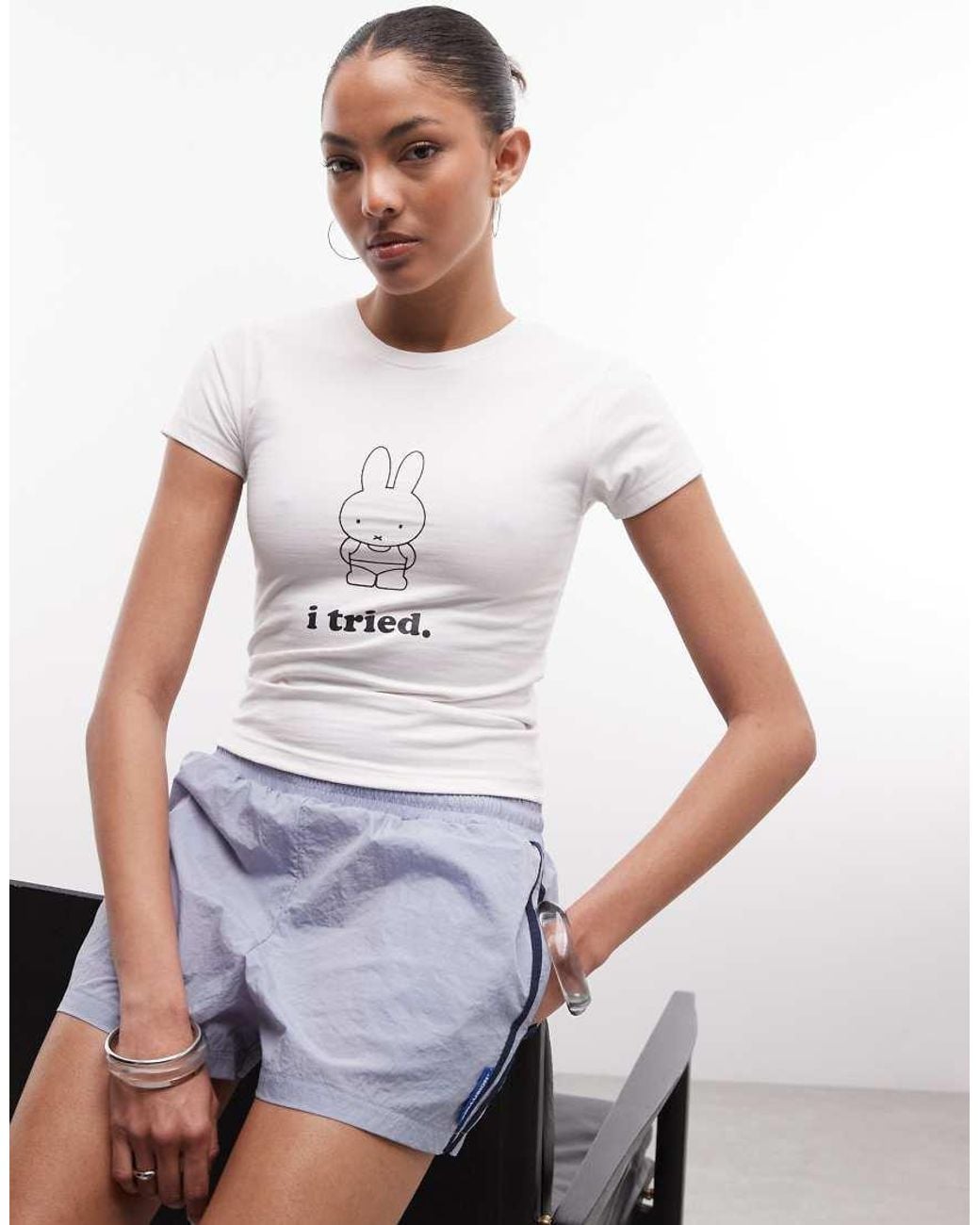 Daisy Street White X Miffy Graphic Baby Tee