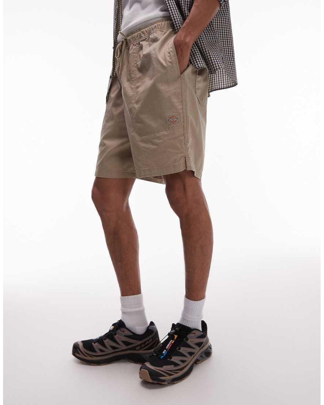 Dickies White Pelican Rapids Cotton Shorts for men