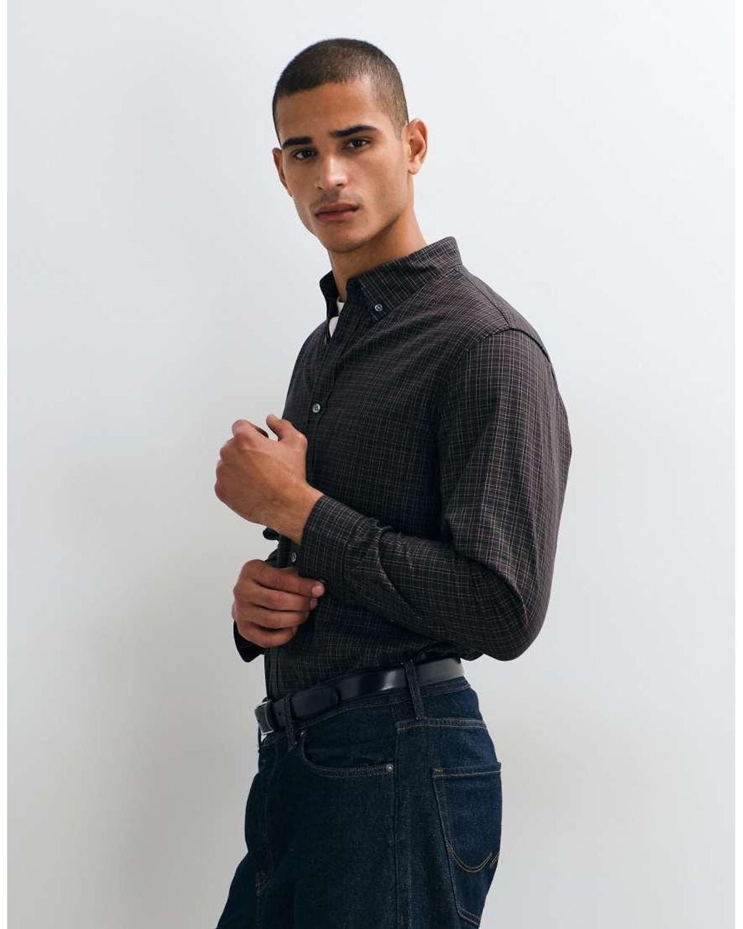 ARKET Blue Oversize Fit Twill Shirt for men