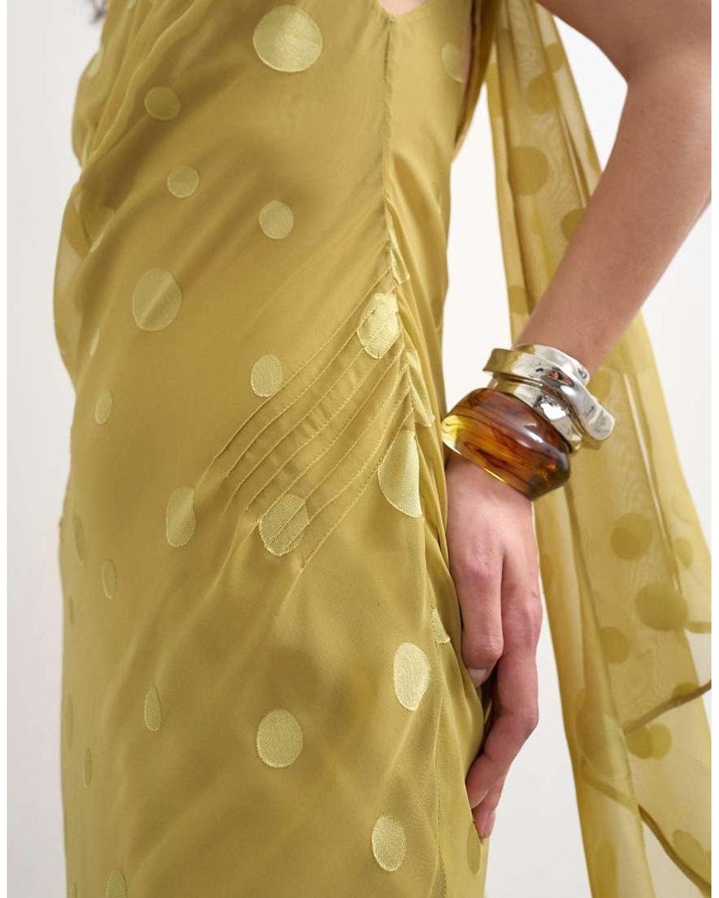 TOPSHOP Metallic Jacquard Spot Maxi Occasion Dress With Open Back