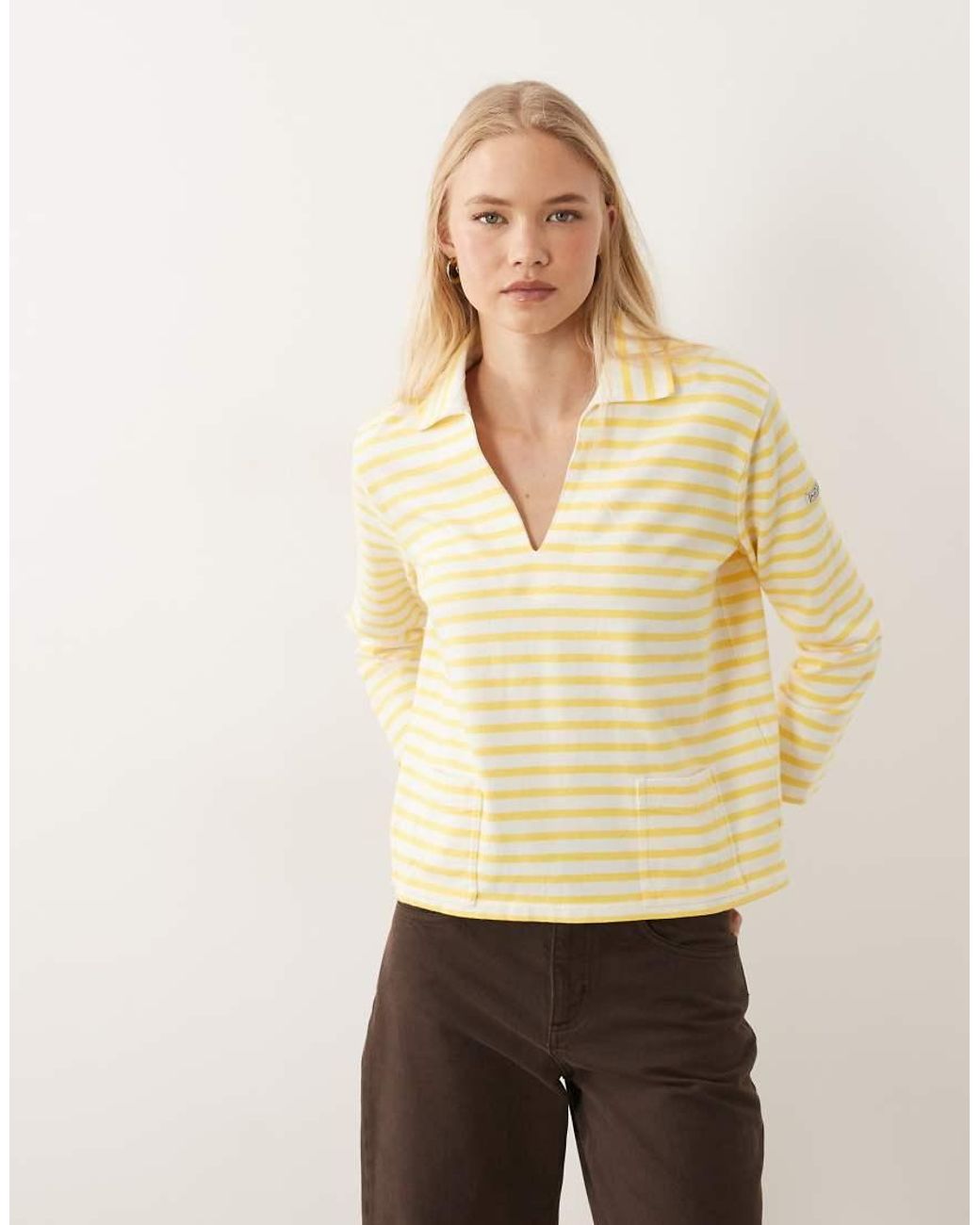 Polo Ralph Lauren Yellow Striped Knit Pullover