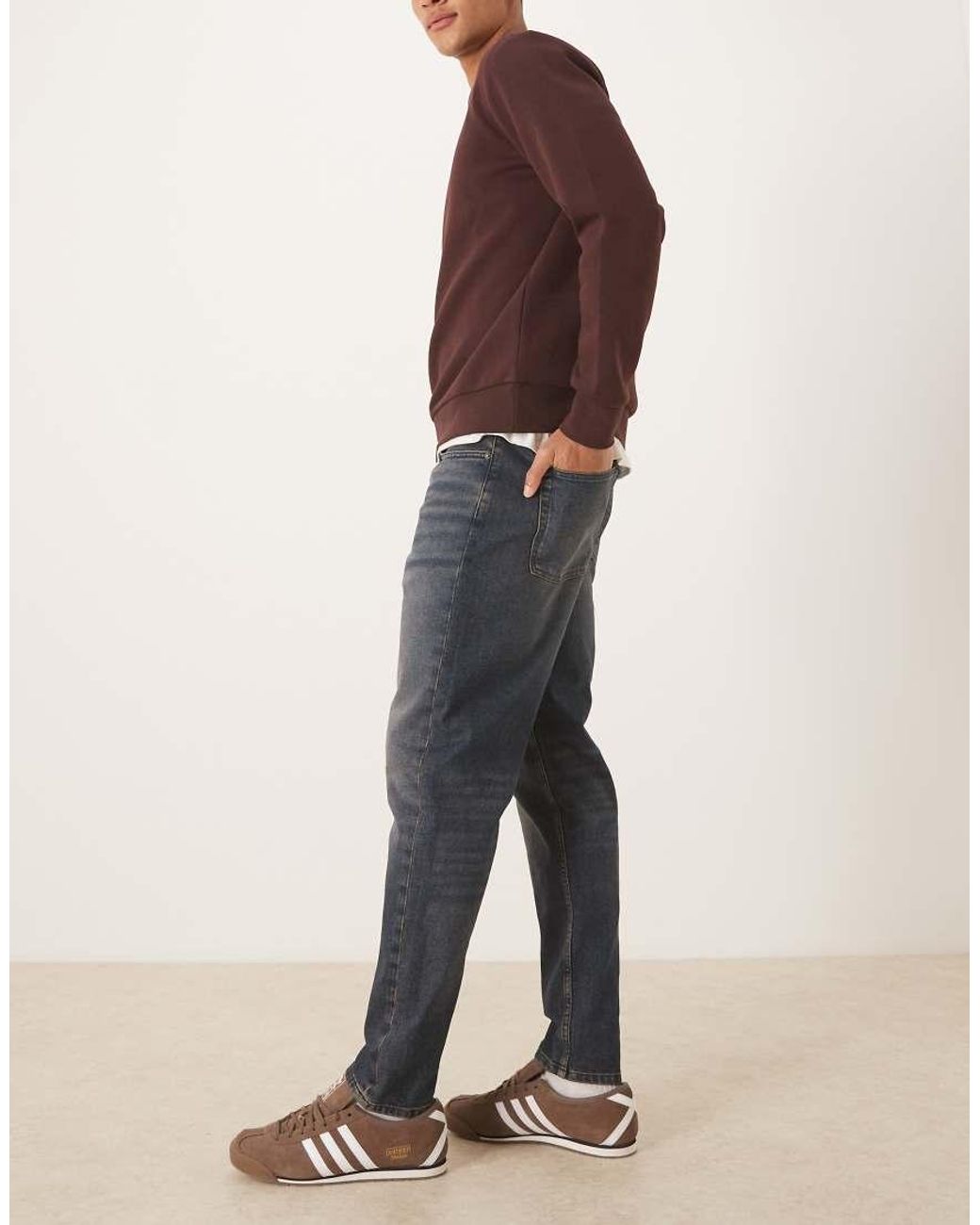 ASOS Natural Tapered Jeans for men