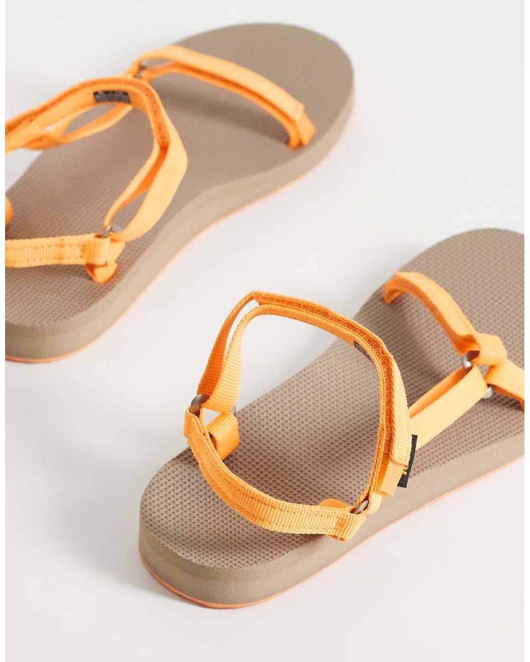 Teva White Original Universal Slim Sandals