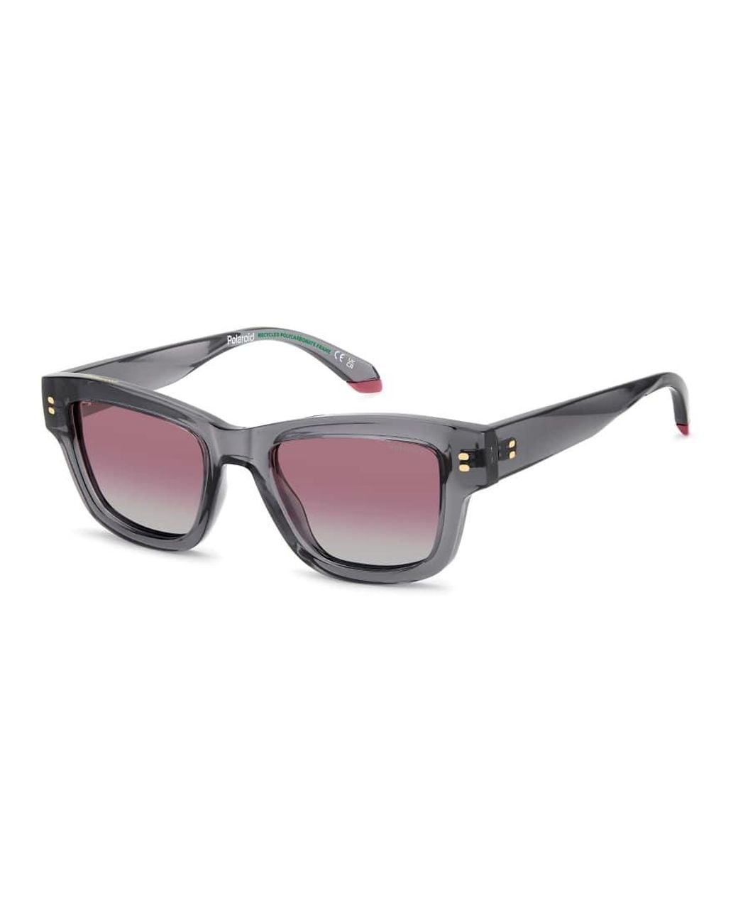 Polaroid Sunglasses Gray Polaroid Rectangular Sunglasses