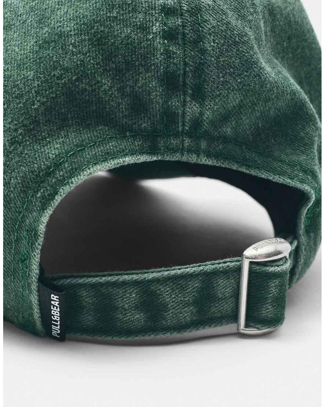 Pull&Bear Green Homeward Bond Embroidered Cap for men