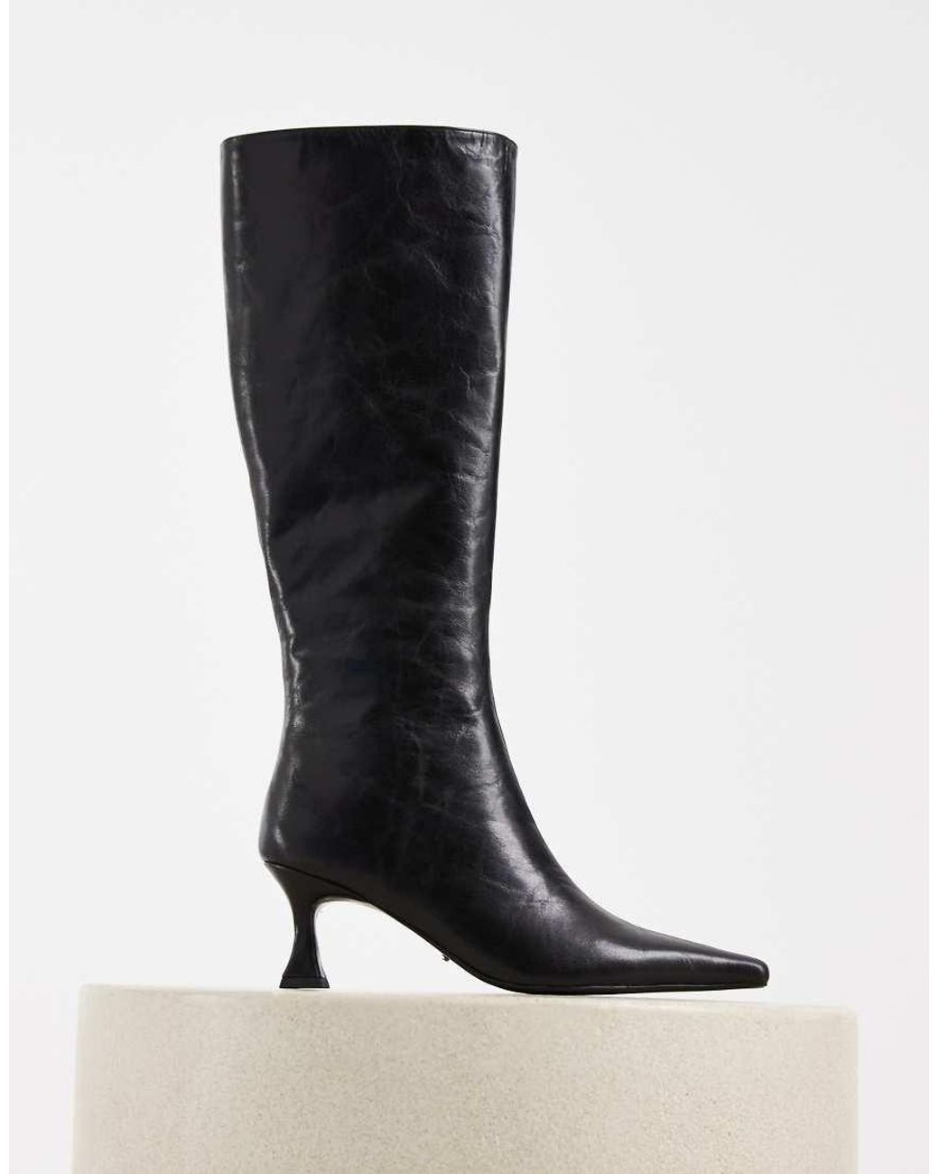 Tony Bianco Black Jaq Heeled Knee Boots