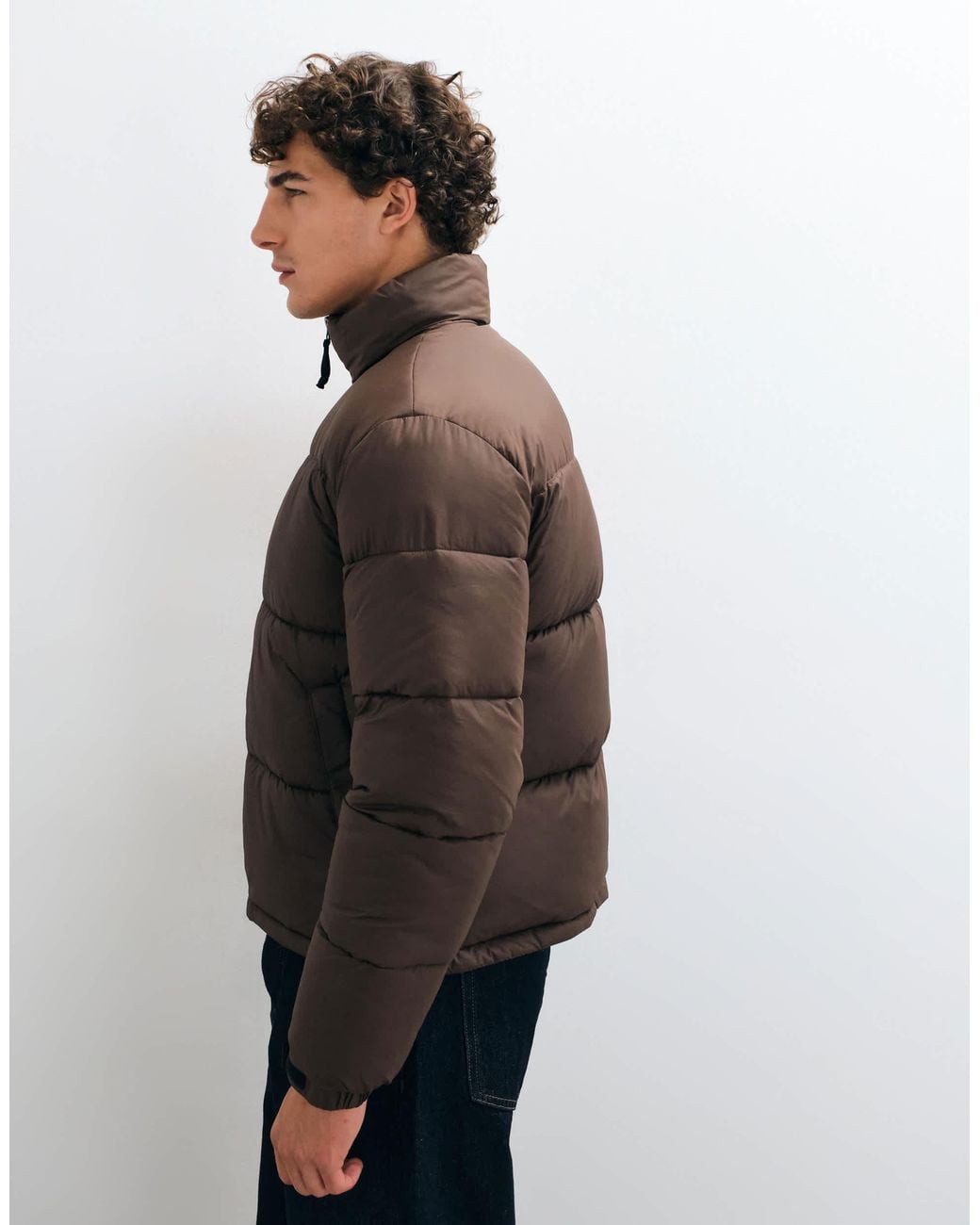 Only & Sons Black Puffer Jacket for men