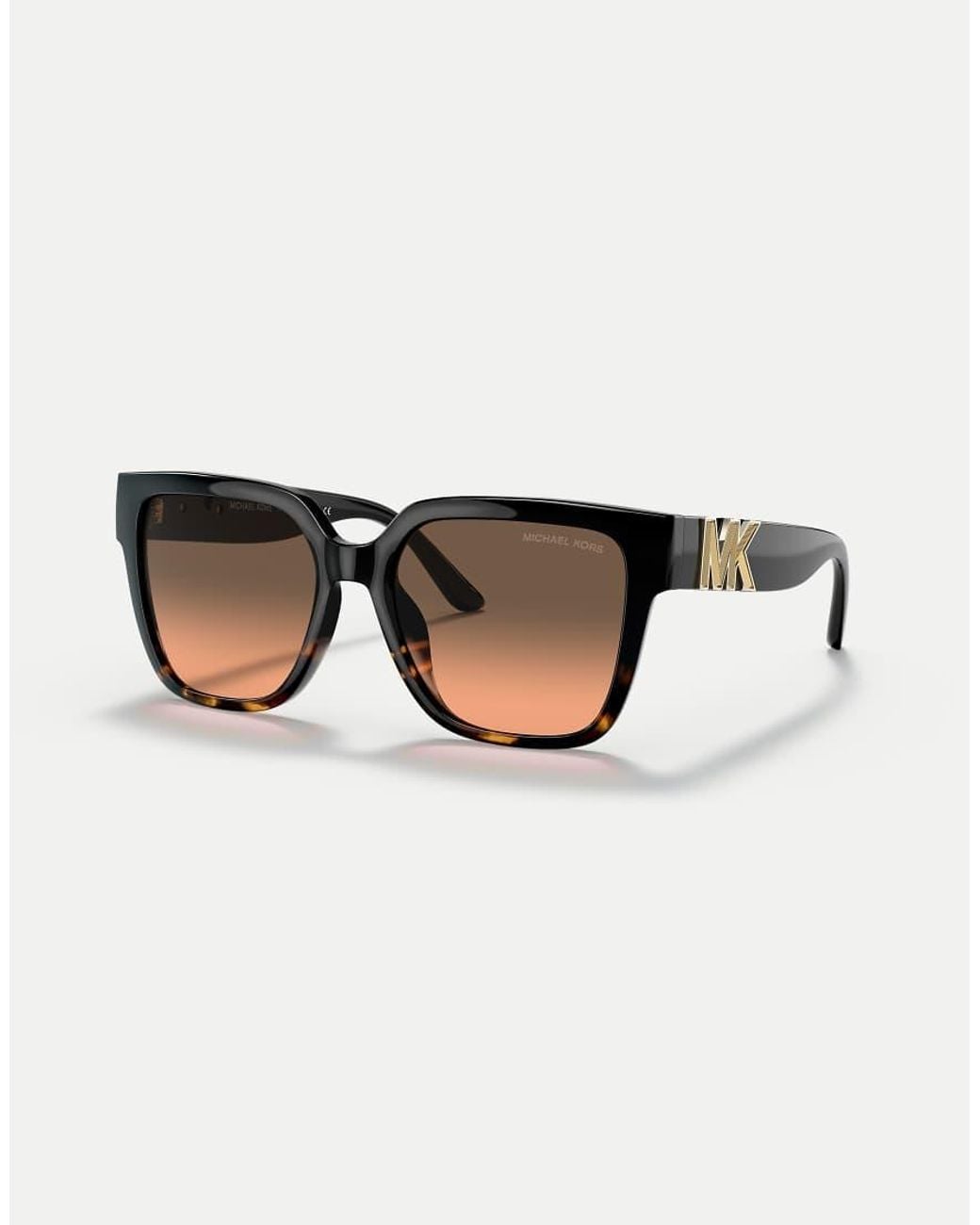 Michael Kors Brown Karlie Square Sunglasses With Lens