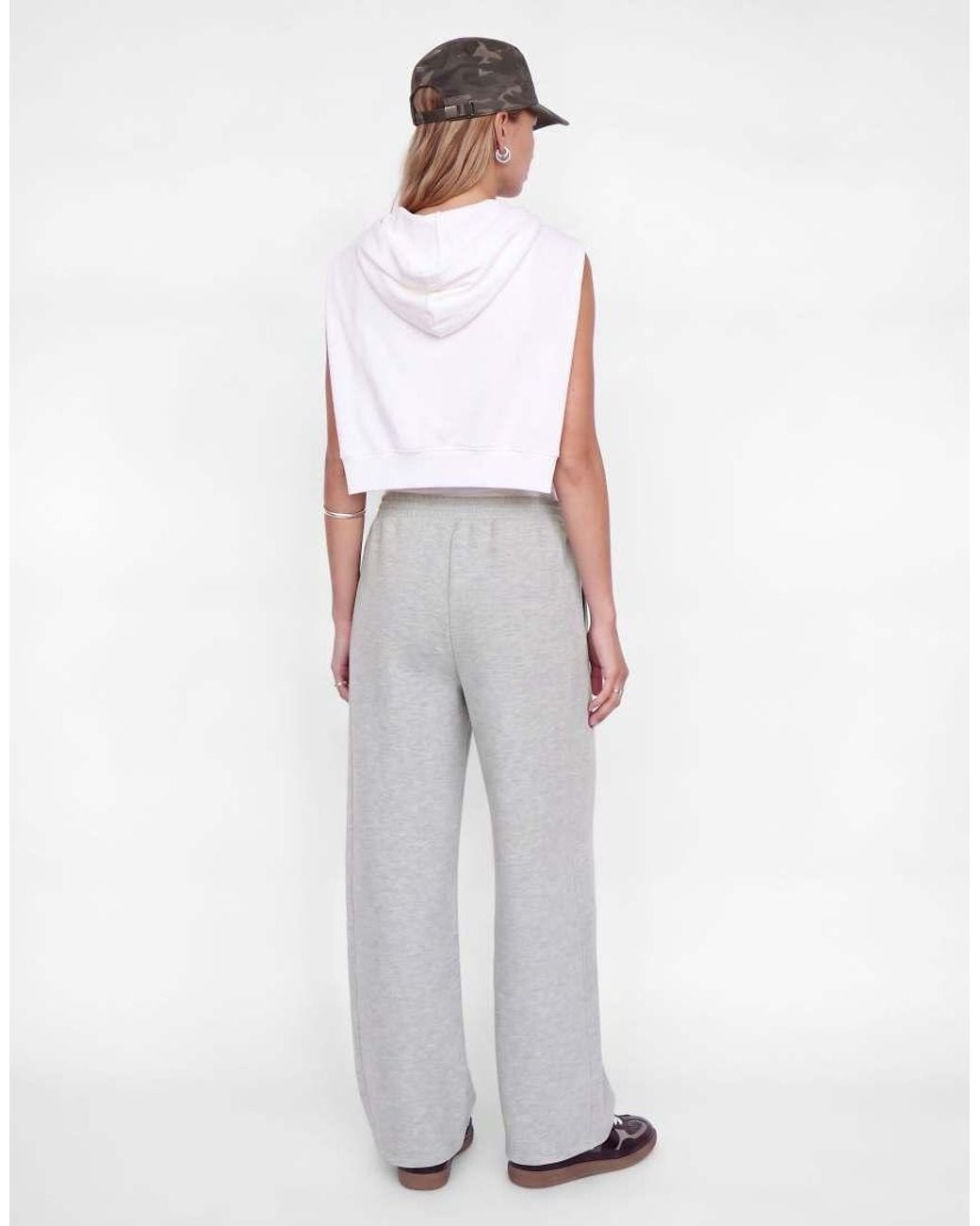 JJXX Gray Sunny Mid Waist Relaxed Fit Sweatpants