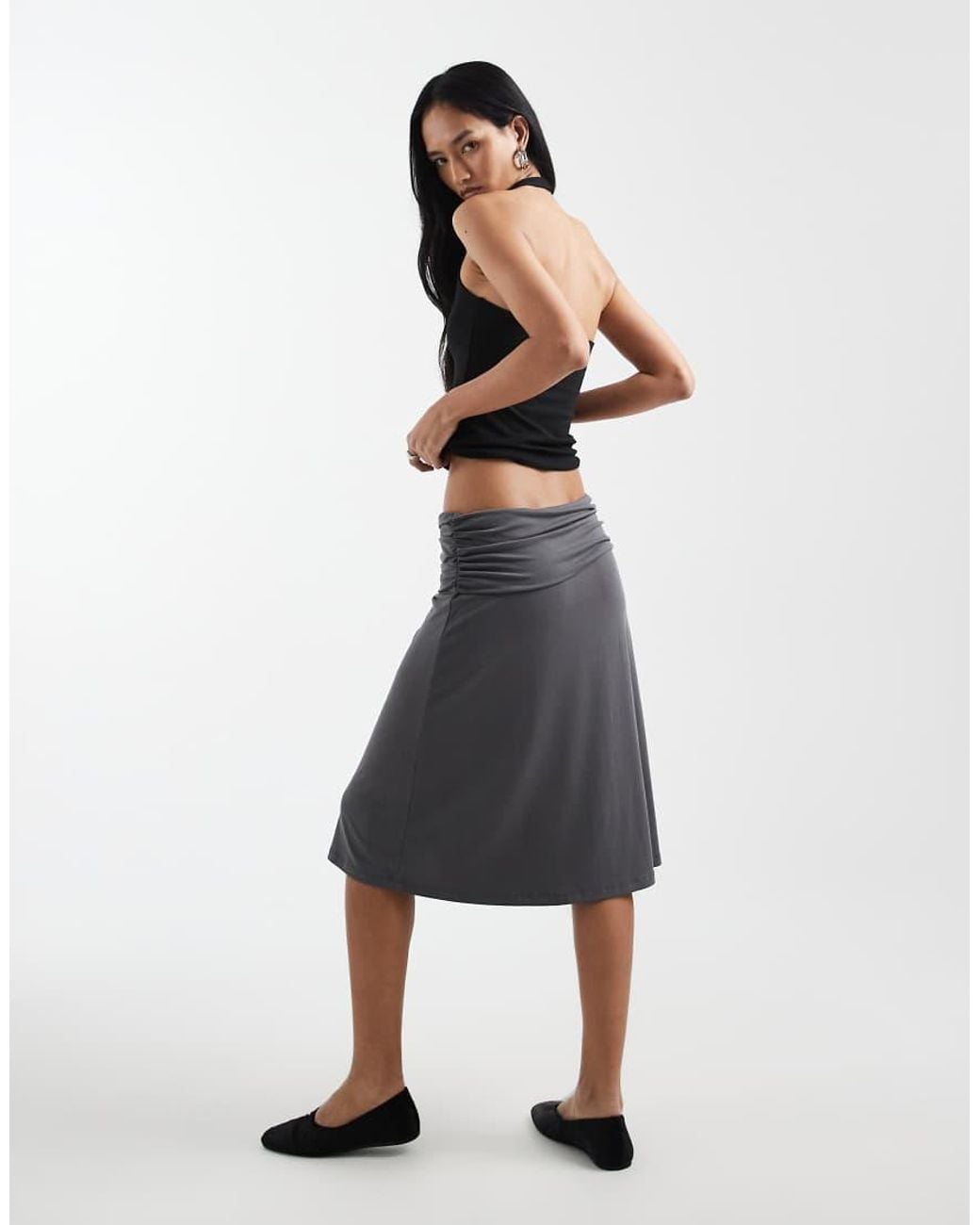 Cotton On White Billie Slinky Skirt
