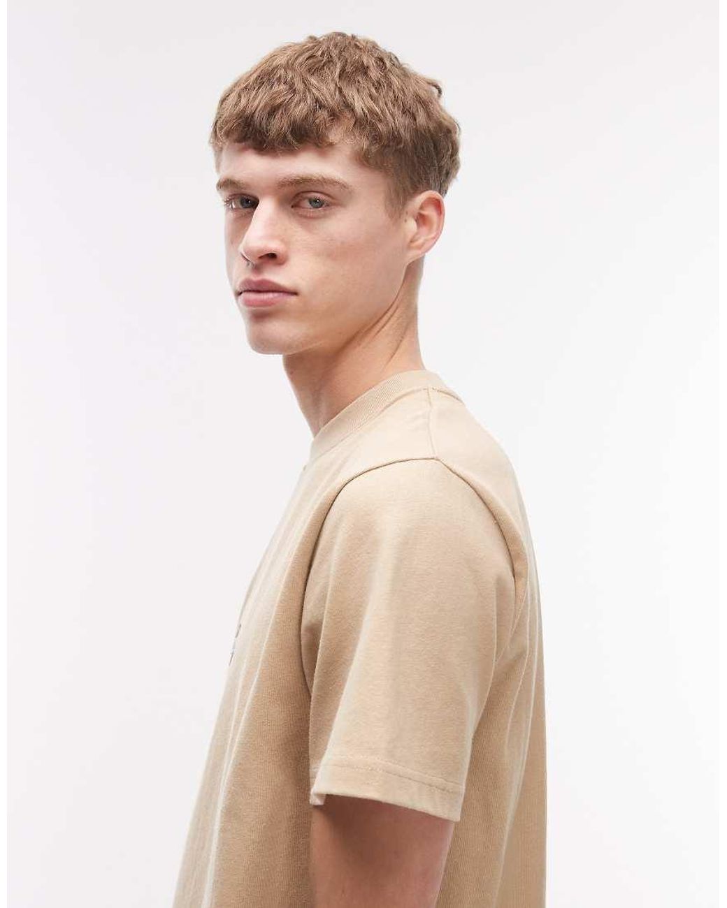 Rhythm Natural Vintage Embroidered T-Shirt for men