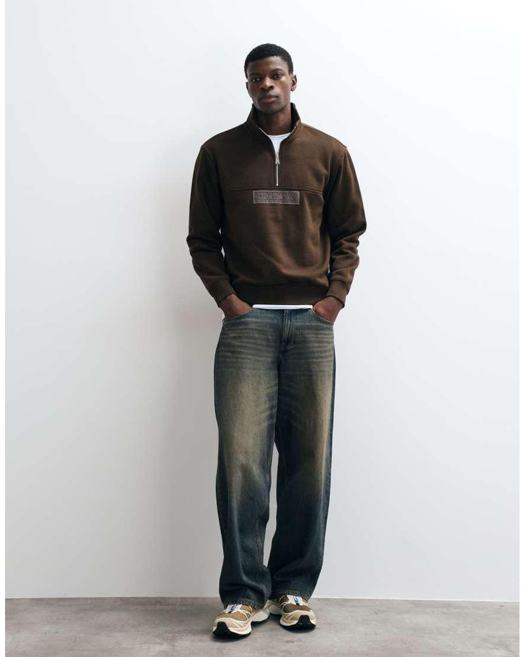 Napapijri Black Box Logo Half Zip for men