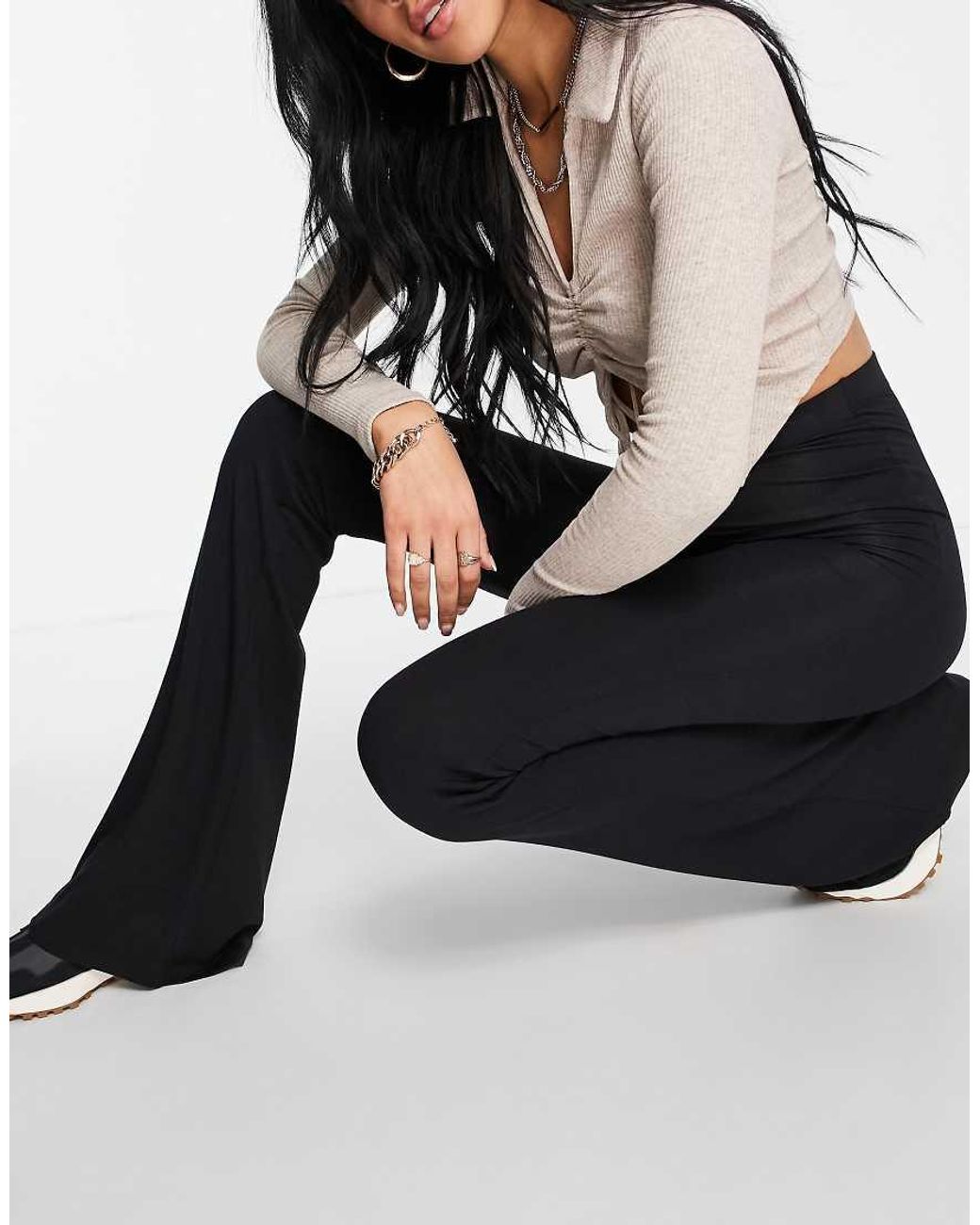ASOS Black Asos Design Tall Kick Flare Trouser
