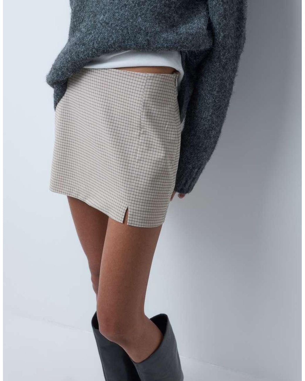 ASOS Blue Pelmet Mini Skort