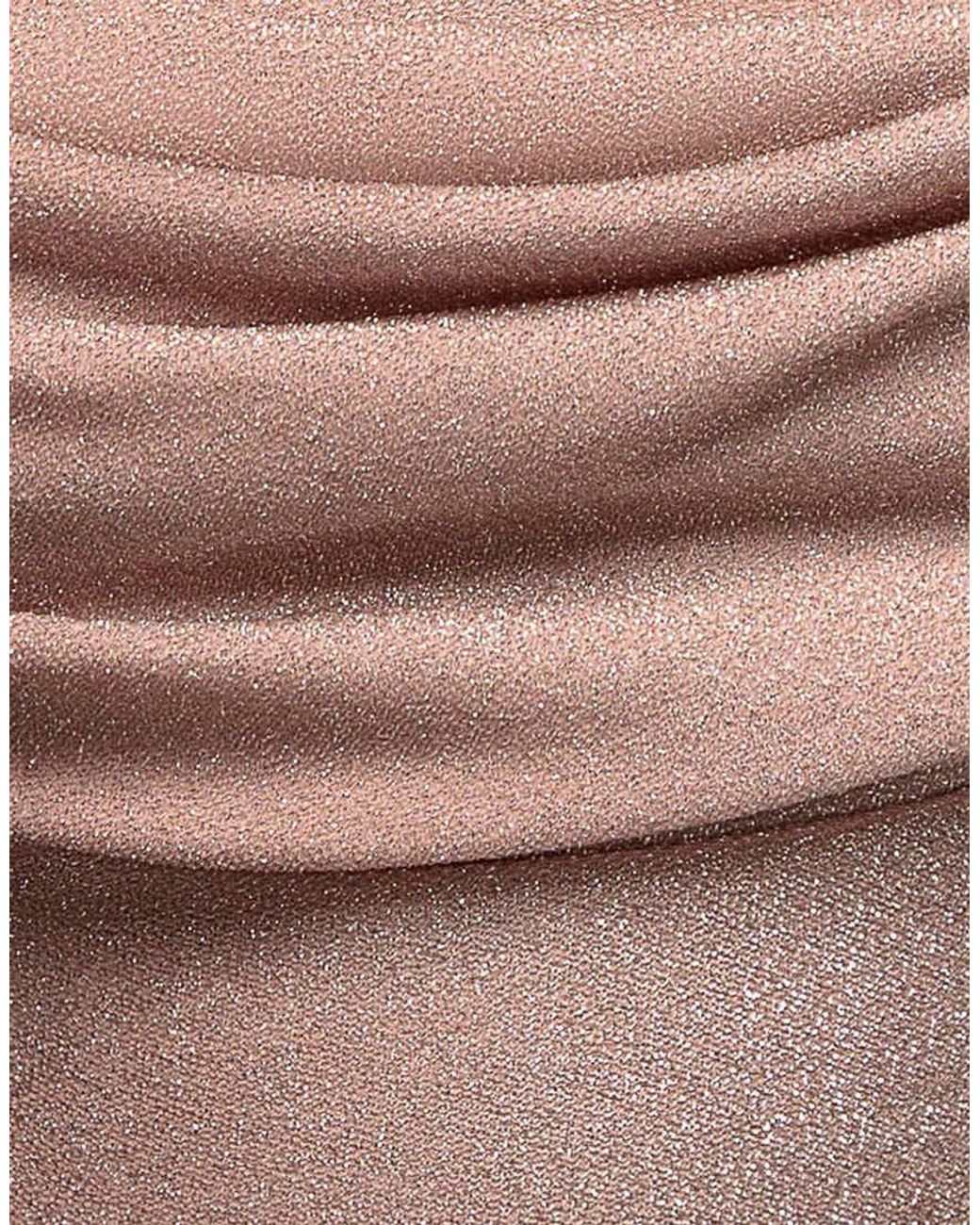 Goddiva Gray Sparkling Cowl Neck Off The Shoulder Midi Dress