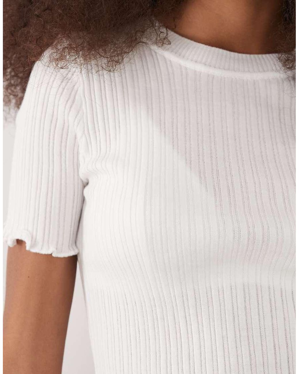 Mango Brown Cotton Mix Short Sleeve T-Shirt