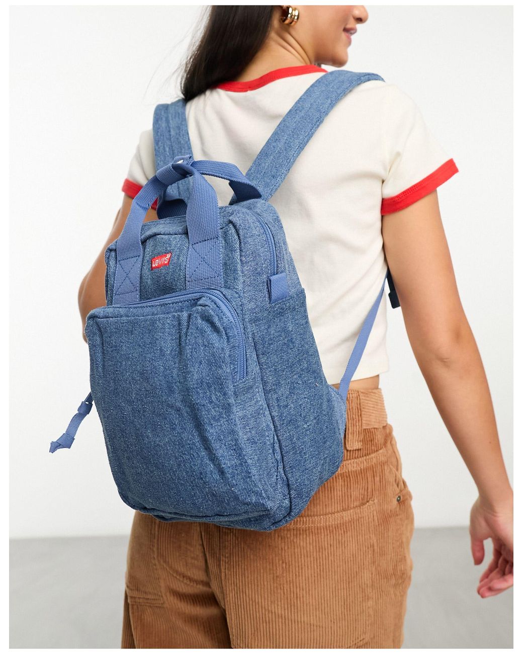 Mochila vaquera con logo Levi s de color Azul Lyst