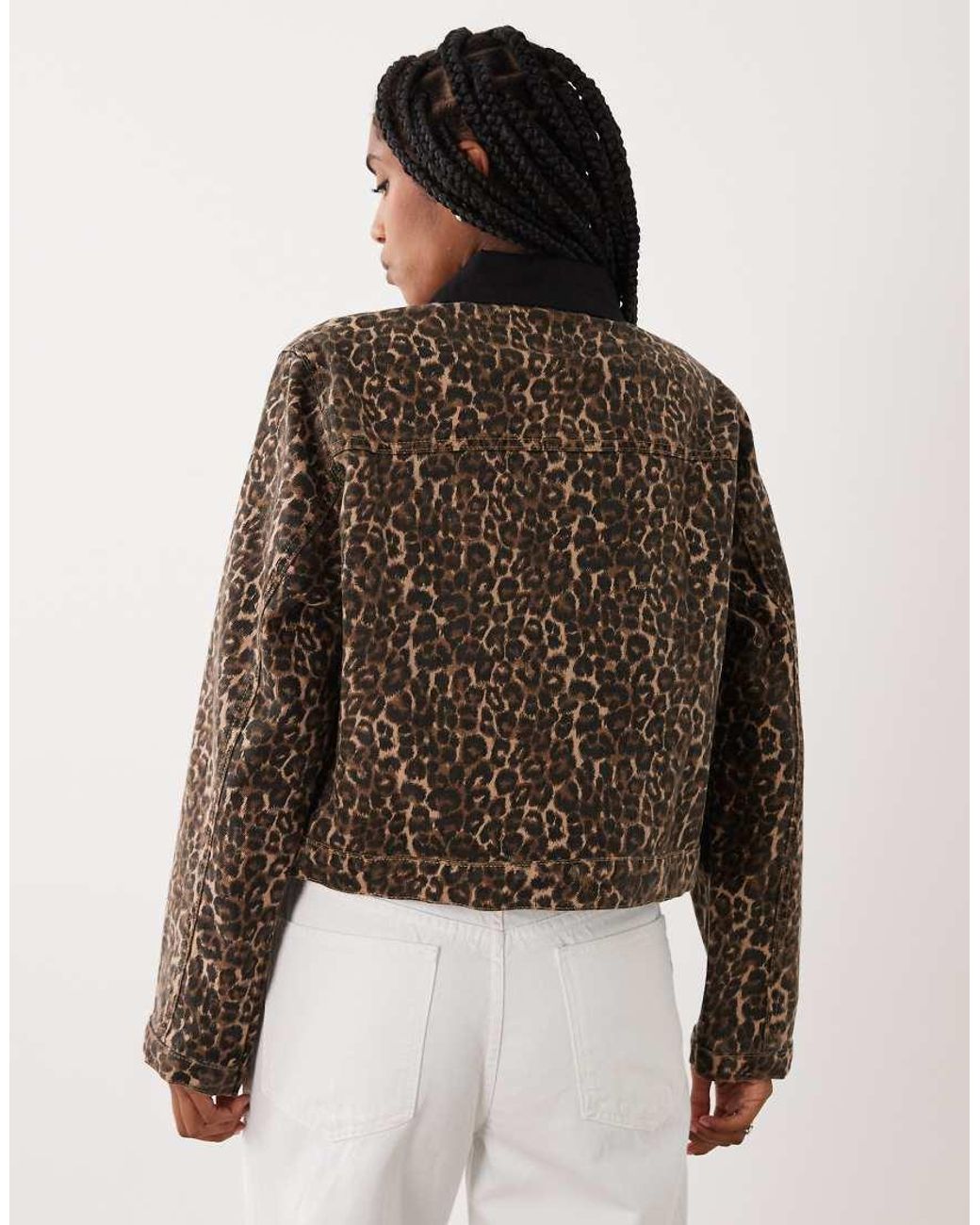 Brave Soul Brown Barn Jacket With Contrast Cord Collar