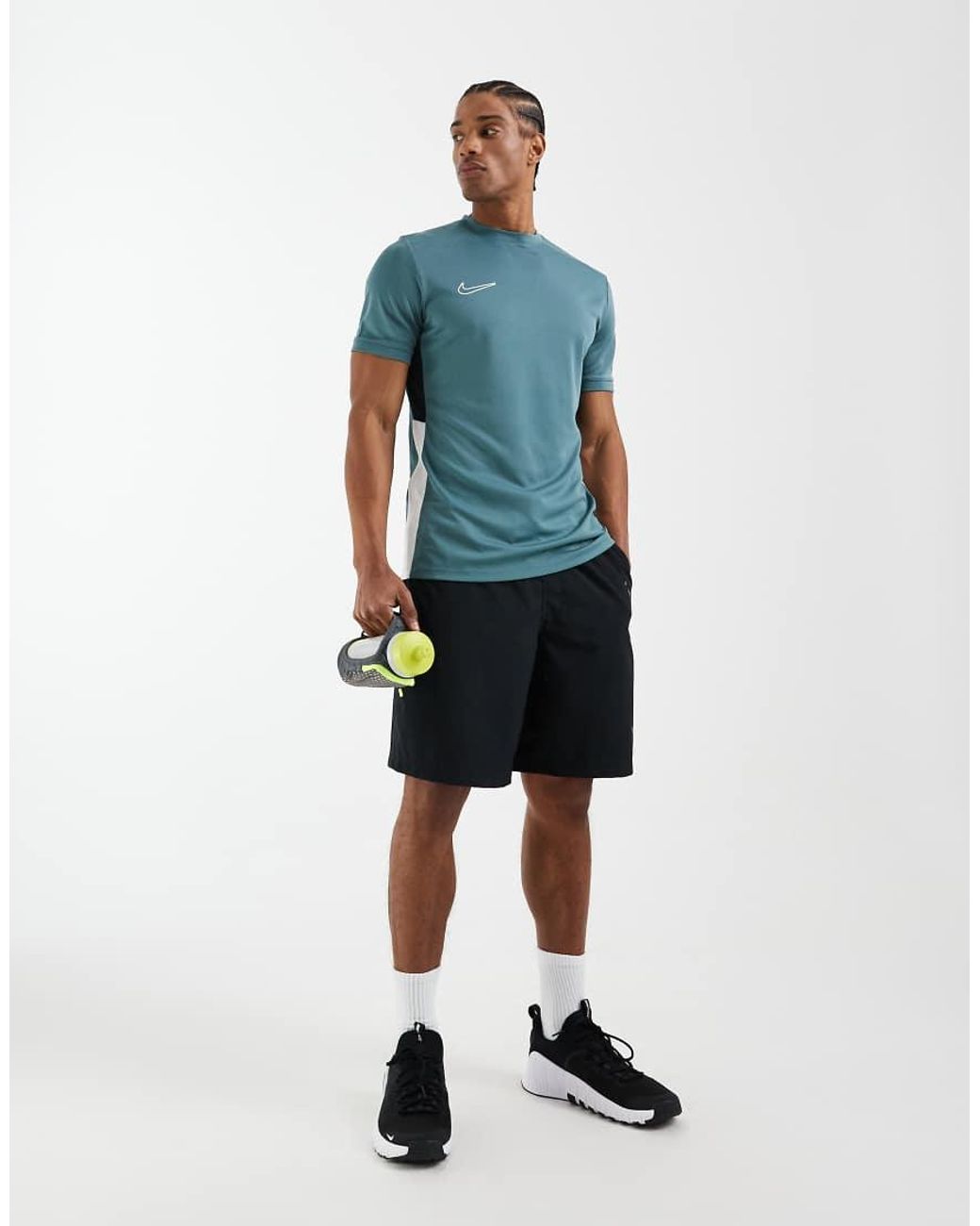 Nike Football Blue Dri-fit Academey Panel T-shirt for men