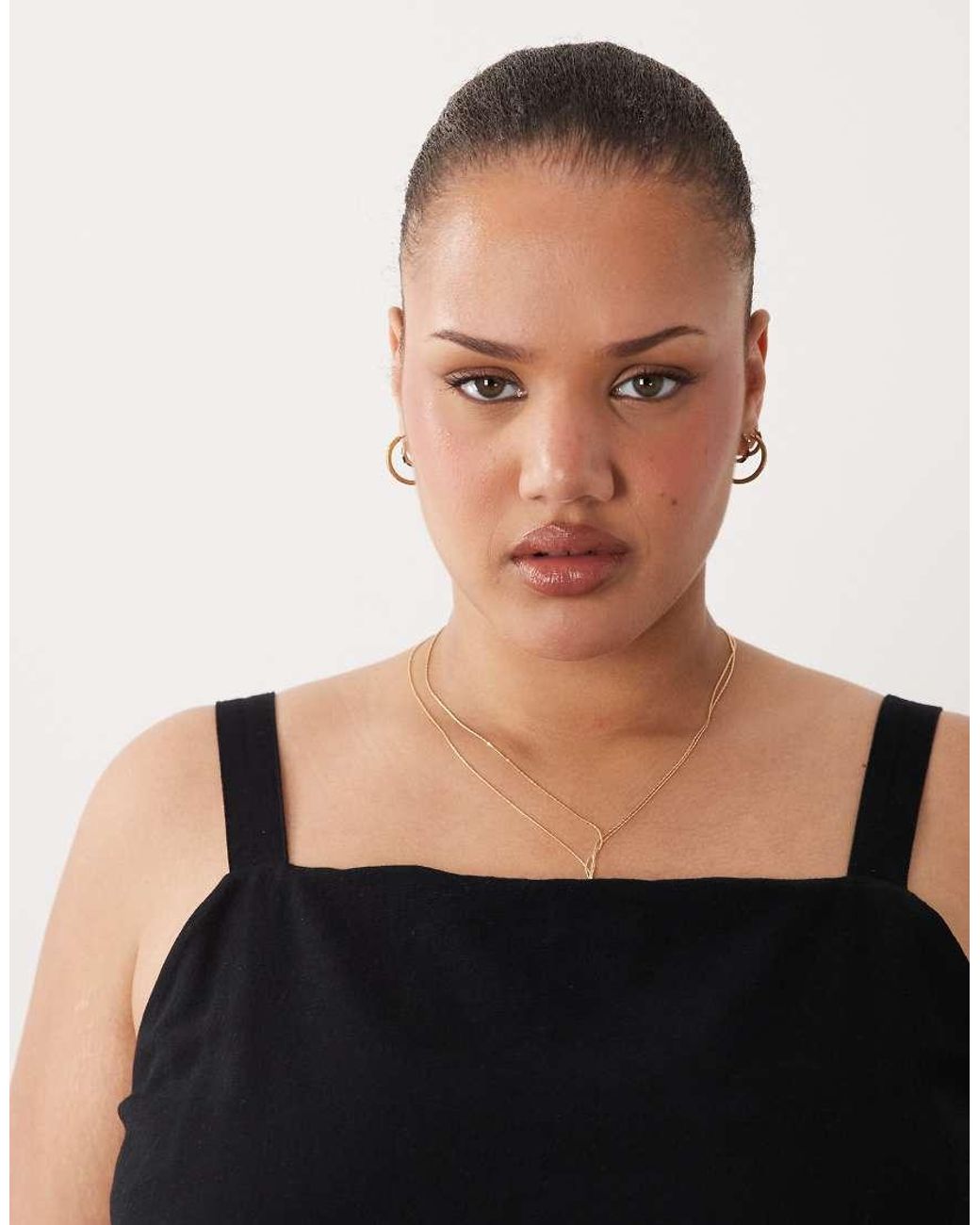 ASOS Black Asos Design Curve Short Cami Romper